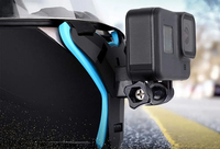 Accessoire de support de caméra de moto de support de support de menton de casque