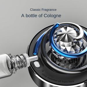 Diffuseur d'arômes solaire pour voiture, décoration de voiture suspendue en diamant - Product Image 4