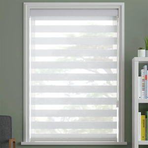 Ánh sáng riêng tư lọc hai lớp màu xám Sheer Con lăn màu cho văn phòng nhà phòng ngủ của nhãn hiệu Zebra rèm - Product Image 6