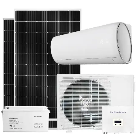 18000 Btu tragbares Solar panel für den Außenbereich AC DC Strom 220 240V Split-Klimaanlage Klimaanlage