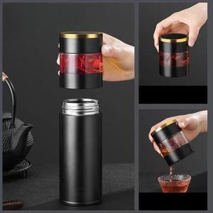 Bouteille de séparation de thé Beeman en promotion avec affichage LED de la température, tasse isotherme double paroi en acier inoxydable 350 ml pour <span class=keywords><strong>voiture</strong></span> et bureau, à boire directement - Product Image 5