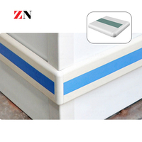 Panneau de protection mural intérieur moderne en PVC Zuoen ZN-200B 200 mm, épaisseur 2,0 mm, monté sur aluminium, anti-collision, couleur personnalisée