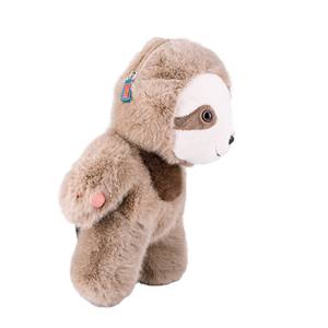 OEM özel yumuşak doldurulmuş hayvan oyuncaklar özelleştirilebilir renk peluş hayvan şekilli peluş sırt çantası tembellik sırt çantası çocuklar çiftler için hediyeler - Product Image 3