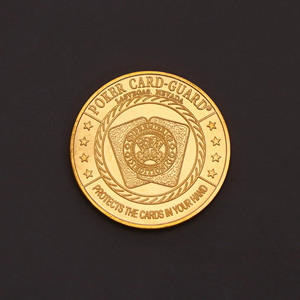 May mắn Poker đồng xu may mắn huy chương kim loại huy hiệu thu hút khách du lịch đấm chết cắt in hình dạng 3D mạ - Product Image 3