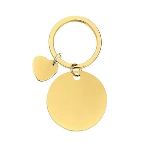 Wholesale Custom Blank DIY Logo Gold Color Stainless Steel <b>Dog</b> <b>Tag</b> <b>ID</b> Pet <b>Tag</b> Shape Keychain Fashion Lightweight for Anti-Lost - Product Image 2