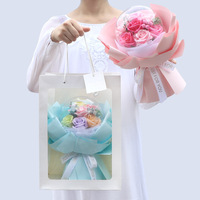 Vente en gros de ballons transparents Bobo, cadeau de graduation, bouquet de roses, fleurs de savon mignonnes, cadeau d'anniversaire, cadeau de la Saint-Valentin pour petite amie