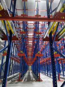 Nhà máy trực tiếp mật độ cao Ổ đĩa trong hệ thống giá đưa đón giá lưu trữ Pallet bền trong thiết kế bố trí sắt miễn phí cho kho - Product Image 5