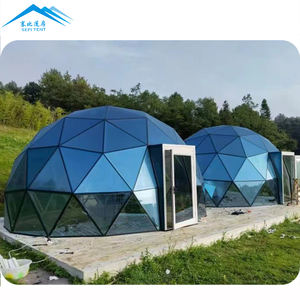 Carpa Domo Geodésica de Lujo para Glamping, Resistente, Impermeable, Redonda, de Acero, con Espejo Reflectante, para Hoteles y Resorts, en Venta - Product Image 2