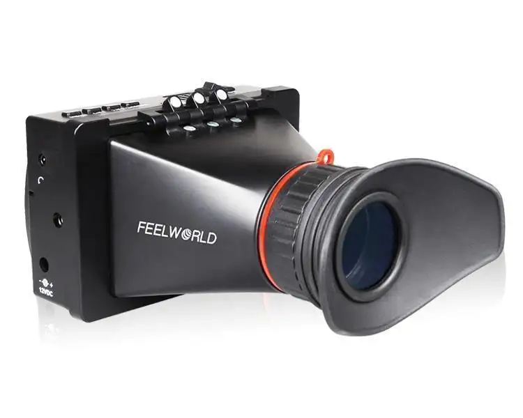 مكتشف رؤية إلكتروني من Feelworld S350 مقاس 3.5 بوصة طراز EVF 3G-SDI مزود بكاميرا 3.5 بوصات ومحول رؤية خارجي وشاشة LCD
