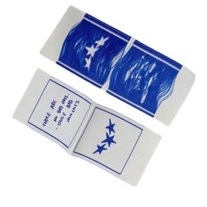Etiquetas de Cuello Personalizadas para Ropa con Talla, Etiquetas de Talla Negras de Alta Densidad con Pliegue Final, Etiquetas Tejidas Cosidas para Vestidos y Prendas - Product Image 2