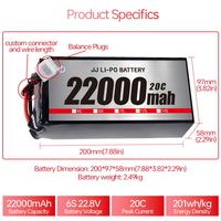 Fabrik preis 22000mAh 6S 12S 14S 22.8V XT90-S anschluss Lipo Drone Battery Pack Soft Case XT90-S Anschluss RC Battery Pack