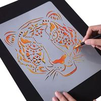 Ensemble de livres à gratter personnalisés avec des modèles de dessins animés, des pochoirs arc-en-ciel pour la peinture, pour les enfants de 2 à 4 ans
