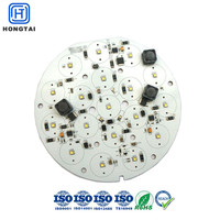 Panneau de circuit imprimé en aluminium pour LED, substrat rond pour luminaires LED, plafonniers, fabrication de circuits imprimés sur mesure