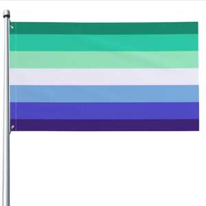 Haute Qualité Mlm Pride Drapeau Gay Man Pride Drapeau Extérieur Décorations Extérieures Décor 3X5 Ft Large Fl - Product Image 1