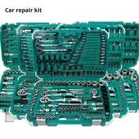 Jeu complet de 10 clés à douilles combinées en acier au chrome-vanadium, entraînement 10 mm, étui rigide pour réparation automobile, garantie 1 an, ODM