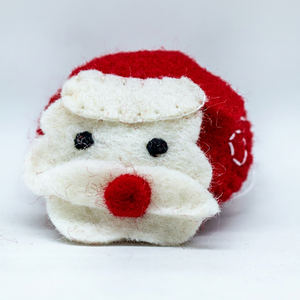 Wholesale Felt <b>Mini</b> Santa Head Ornament Handmade <b>Christmas</b> <b>Tree</b> Hanging Decor Claus Face Pendant Holiday Party Gift Set - Product Image 3