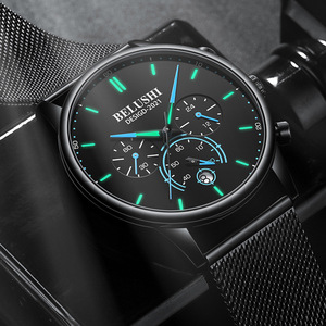 Beros người đàn ông của thép không thấm nước ban nhạc thạch anh xem Chronograph sáng thời trang xem với <span class=keywords><strong>Analog</strong></span> hiển thị cho thương mại nước ngoài - Product Image 4