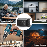 1500 stasiun daya portabel 1548wh Lifepo4 baterai dengan puncak 3000w untuk berkemah luar ruangan Rv daya energi rumah