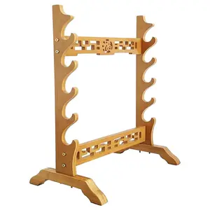 Sword Display Holder Swords Rack Weapon Stand 5-12 Tier Floor Standing Display Weapon Flute Racks Martial Arts Sword Stand