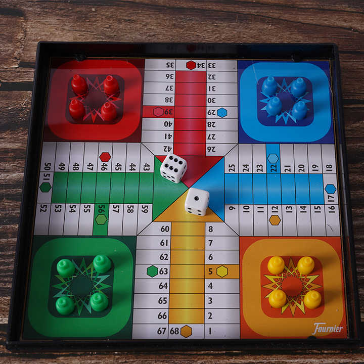 DIY Board Game jogo de tabuleiro dobrável Jogo Ludo dobrável