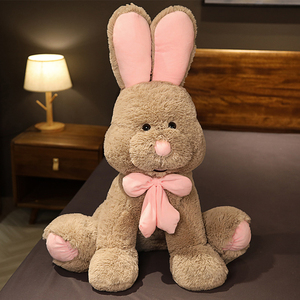 Conejito de peluche esponjoso personalizado, venta al por mayor, conejo americano gigante, animales de peluche, juguetes de peluche, conejo de orejas largas grandes - Product Image 5