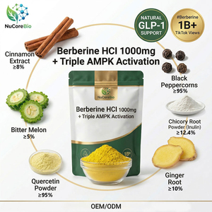 Extrait de Berberis Aristata Marque Blanche, Mélange Botanique de Cannelle, Melon <span class=keywords><strong>Amer</strong></span>, Quercétine et Inuline de Qualité Alimentaire, OEM ODM - Product Image 1