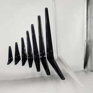 Prix bas, supports d'angle triangulaires en contreplaqué de 6 pouces et 8 pouces, quincaillerie pour meubles, supports muraux flottants en métal, supports d'étagères en plastique pour le bois - Product Image 4