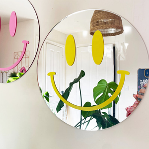 Gương Phản Xạ Acrylic Hình Tròn, Trang Trí Tường, Kiểu Dáng Nghệ Thuật Đơn Giản, Uốn Lượn Sóng, Acrylic - Product Image 3