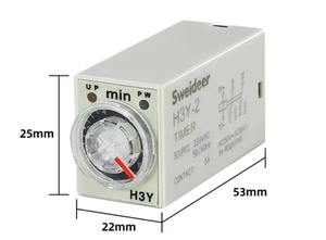 Relé de tiempo de retardo de encendido, controlador ajustable pequeño de 8 pines, interruptor de temporizador de CA de 220V - Product Image 6