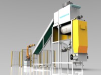 Machine de vidage automatique de sacs de type tambour pour la récupération précise des matériaux