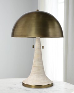 Modern Minimalist Designer Table Lamp Italian Spanish Marble Full Copper Glass Iron Body Study Living Room Battery Reading - Product Image 1