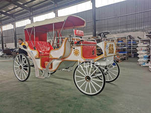 Calèche électrique de tourisme à toit ouvert, style rétro victorien, pour parc d'attractions, rue piétonne et défilé - Product Image 1