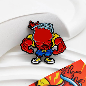 Kunshan Factory Custom Cartoon Metal Crafts <strong>Badges</strong> <strong>Make</strong> Your Own Design Anime Muscle Fitness Enthusiast Soft Enamel Pins - Product Image 4