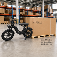Vélo électrique à pneus larges de 20 pouces, 48V 750W, batterie au lithium 15Ah, frein à disque double, vélo électrique pour les trajets en ville