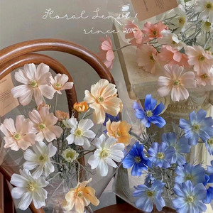 Flores Artificiales de Mariposa de Lago Oeste, Decoración de Boda de Seda, Decoración del Hogar, Naranja Claro, Azul, Blanco, Rosa, Champán - Product Image 1