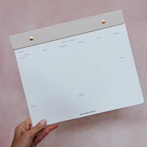 LABON Agenda Settimanale <span class=keywords><strong>A4</strong></span> in Pelle Vegana <span class=keywords><strong>di</strong></span> Lusso, Ricaricabile, con Fogli Staccabili e Dettagli in Lamina d'Oro, Regalo <span class=keywords><strong>di</strong></span> Cancelleria <span class=keywords><strong>di</strong></span> Alta Gamma per l'Ufficio - Product Image 6