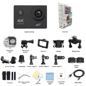 Caméra sportive F200A-R 4K HD, étanche, écran 2,0 pouces, carte TF, enregistreur de cyclisme, caméra d'<span class=keywords><strong>action</strong></span> - Product Image 5