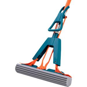 Plywood Mop With Triangular Compression Head Rectangular <b>PVC</b> Foam Floor Mop For Household Cleaning No Hand Washing Required - Product Image 3