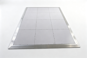 Panneaux de piste de danse portables blancs de haute qualité pour événements de location de mariages en intérieur et en extérieur - Product Image 1