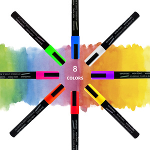 Ensemble de 8 stylos effaçables à l'encre de <span class=keywords><strong>craie</strong></span> lavable Chalktastic, marqueurs de tableau noir à la <span class=keywords><strong>craie</strong></span> liquide pour enfants - Product Image 2