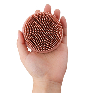 Lohas OEM & ODM Silicone bain épurateur exfoliant dos <span class=keywords><strong>visage</strong></span> cheveux cuir chevelu brosse noir et gris Silicone corps épurateur pour douche - Product Image 6