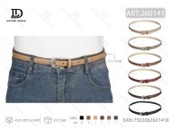 Diamond <b>Stud</b> Pin Buckle <b>Belt</b> 2.0cm 110cm Casual Metal <b>Belt</b> for Women - Product Image 1