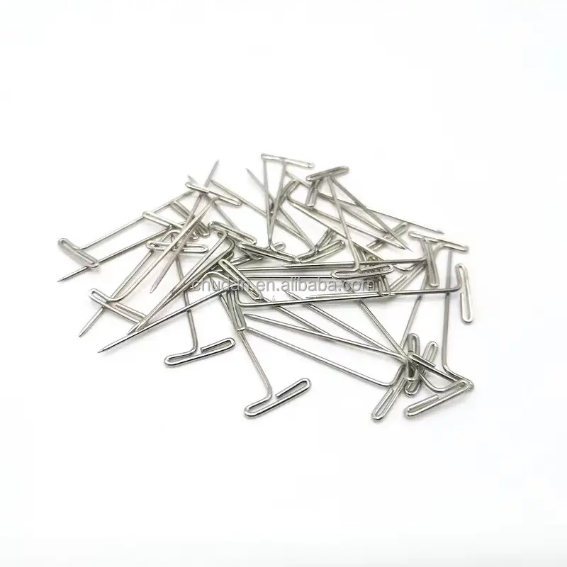 Clips en T pour perruque, 50 pièces/boîte, outils d'extension de cheveux, outils de tissage de perruque de haute qualité, aiguilles en T pour la fabrication de perruques