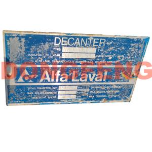 Centrífuga horizontal do decanter AVNX4050 com bacia durável e componentes do núcleo do motor - Product Image 2