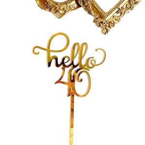 Decoración de Pastel Acrílica Hello 30, Decoración de Pastel de Cumpleaños Número 16, Decoración de Pastel de Novia para el Día de San Valentín, Suministros para Decoración de Pasteles de Boda - Product Image 5