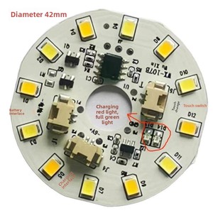 Kit de circuit de commande DIY pour cadre photo LED USB <span class=keywords><strong>5V</strong></span> trois couleurs, veilleuse à intensité tactile, blanc chaud, pour décoration de bureau artisanale - Product Image 2