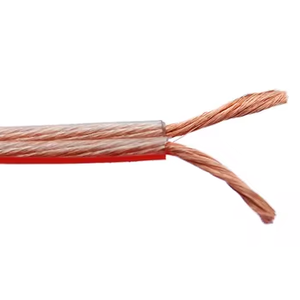 Kabel Speaker Video Audio HiFi 2 <span class=keywords><strong>Core</strong></span> 6 ~ 24 AWG PVC bening dengan jaket hitam merah 4K panjang 8m 5mm mikrofon mobil untuk pemutar DVD - Product Image 2