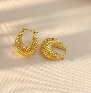 Pendientes de Oro de 18K Xinfly, Pendientes de Oro Real Au750, Pendientes para Mujer, Joyería Fina para Bodas, Uso Diario, Regalo - Product Image 2