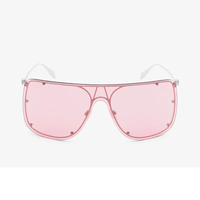 Nouvelles lunettes de soleil TFB ovales monobloc à double pont en métal, protection UV400, coupe-vent, unisexe, grande monture, pour usage extérieur