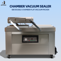 Machine d'emballage sous vide à double chambre DZ-500, emballageur de grande capacité pour la production en vrac